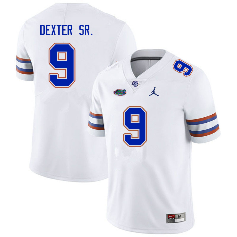 Men #9 Gervon Dexter Sr. Florida Gators College Football Jerseys Sale-White